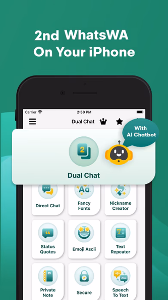 Dual Web Chat for WhatsWA Screenshot 1 - AppWisp.com Dual Web Chat for WhatsWA Screenshot 1 - AppWisp.com