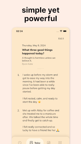 Three Good Things - Gratitude Screenshot 3 - AppWisp.com Three Good Things - Gratitude Screenshot 3 - AppWisp.com
