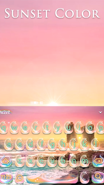 Sunset Color Animated Keyboard Screenshot 2 - AppWisp.com Sunset Color Animated Keyboard Screenshot 2 - AppWisp.com