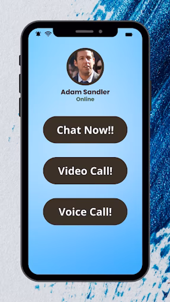 Adam Sandler Fake Video Call Screenshot 4 - AppWisp.com Adam Sandler Fake Video Call Screenshot 4 - AppWisp.com