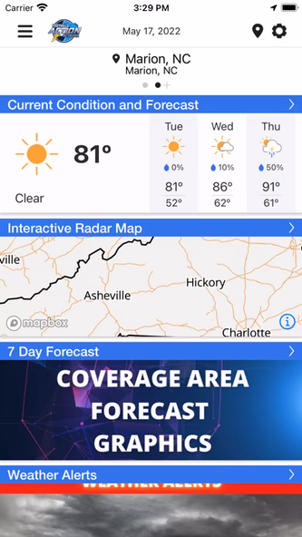 Foothills Weather Screenshot 1 - AppWisp.com Foothills Weather Screenshot 1 - AppWisp.com