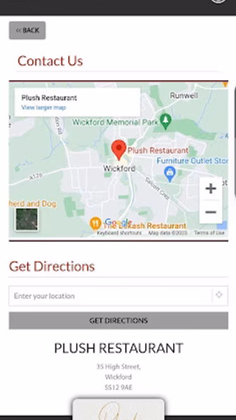 Plush Restaurant Screenshot 1 - AppWisp.com Plush Restaurant Screenshot 1 - AppWisp.com