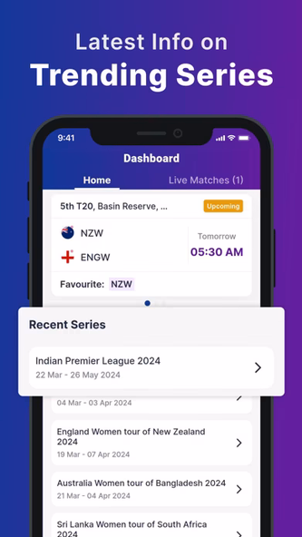 CricScore : Live Score & News Screenshot 2 - AppWisp.com CricScore : Live Score & News Screenshot 2 - AppWisp.com