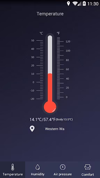 Thermometer - Hygrometer Screenshot 1 - AppWisp.com Thermometer - Hygrometer Screenshot 1 - AppWisp.com