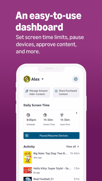 Amazon Kids Parent Dashboard Screenshot 2 - AppWisp.com