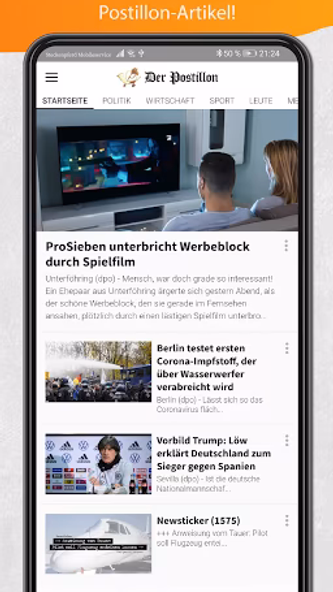Der Postillon Screenshot 1 - AppWisp.com Der Postillon Screenshot 1 - AppWisp.com