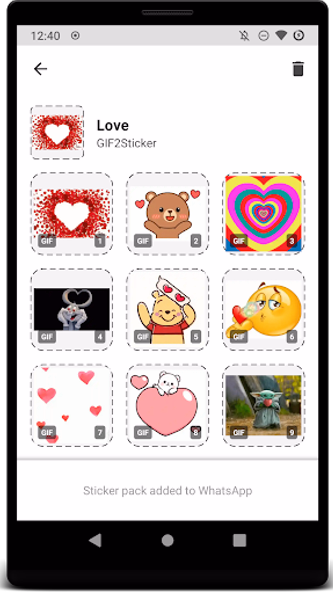 GIF2Sticker Animated Stickers Screenshot 1 - AppWisp.com GIF2Sticker Animated Stickers Screenshot 1 - AppWisp.com