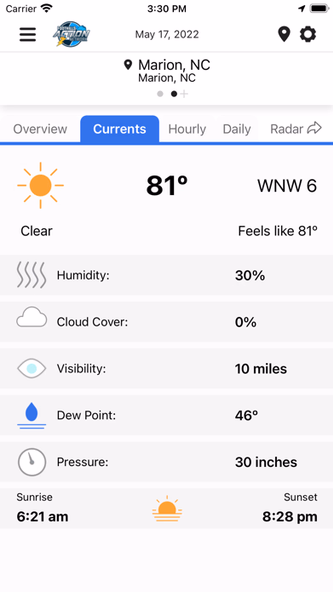 Foothills Weather Screenshot 3 - AppWisp.com Foothills Weather Screenshot 3 - AppWisp.com