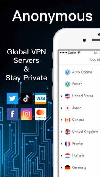 Super VPN - Secure & VPN Proxy Screenshot 3 - AppWisp.com Super VPN - Secure & VPN Proxy Screenshot 3 - AppWisp.com