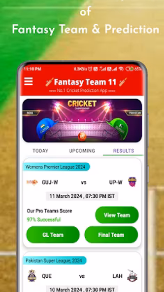 Fantasy Team11- IPL Prediction Screenshot 4 - AppWisp.com Fantasy Team11- IPL Prediction Screenshot 4 - AppWisp.com
