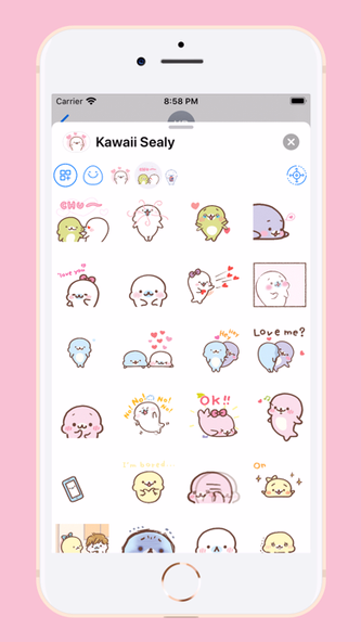 Kawaii Sealy Screenshot 2 - AppWisp.com Kawaii Sealy Screenshot 2 - AppWisp.com