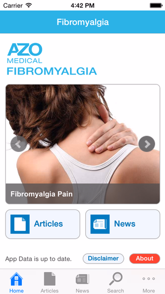Fibromyalgia by AZoMedical Screenshot 1 - AppWisp.com Fibromyalgia by AZoMedical Screenshot 1 - AppWisp.com