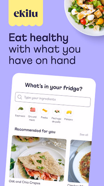 ekilu - healthy recipes & plan Screenshot 1 - AppWisp.com ekilu - healthy recipes & plan Screenshot 1 - AppWisp.com