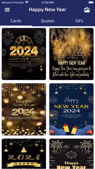 New Year Wishes & Cards Screenshot 1 - AppWisp.com New Year Wishes & Cards Screenshot 1 - AppWisp.com