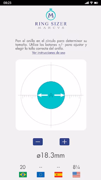 Ring Sizer Marcvs Screenshot 3 - AppWisp.com Ring Sizer Marcvs Screenshot 3 - AppWisp.com