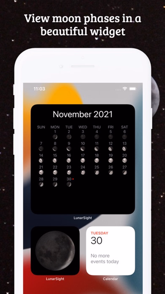 Moon Phase Calendar LunarSight Screenshot 3 - AppWisp.com Moon Phase Calendar LunarSight Screenshot 3 - AppWisp.com