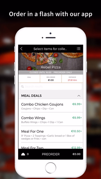 Rebel Pizza Screenshot 1 - AppWisp.com Rebel Pizza Screenshot 1 - AppWisp.com