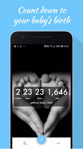 Baby Countdown Widget Screenshot 1 - AppWisp.com Baby Countdown Widget Screenshot 1 - AppWisp.com