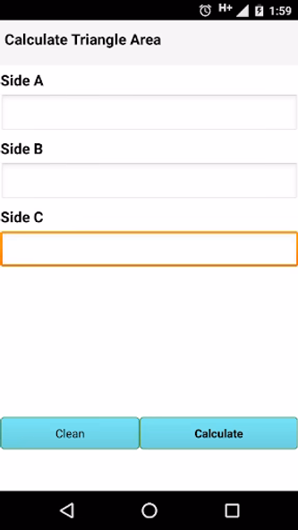 Triangle area calculator Screenshot 2 - AppWisp.com Triangle area calculator Screenshot 2 - AppWisp.com