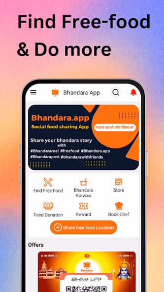 Bhandara: Find free-food Screenshot 1 - AppWisp.com Bhandara: Find free-food Screenshot 1 - AppWisp.com