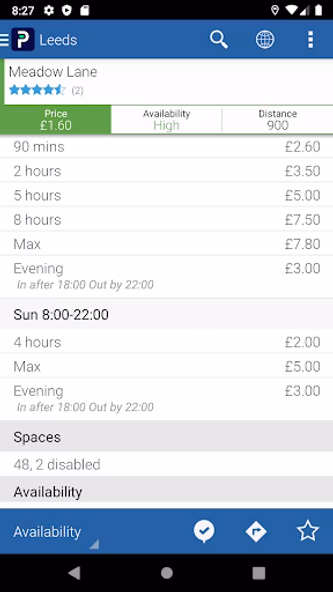 Parkopedia Parking Screenshot 4 - AppWisp.com Parkopedia Parking Screenshot 4 - AppWisp.com