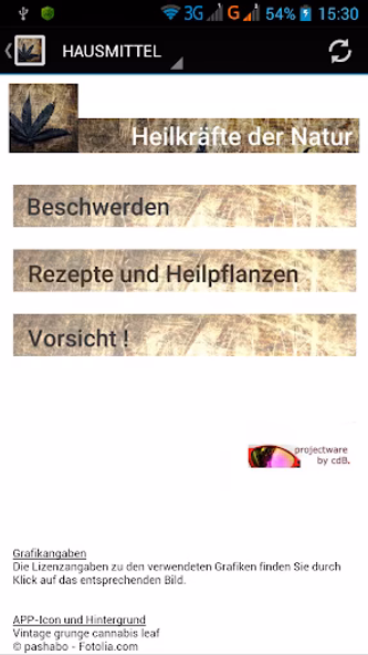 Hausmittel - Naturheilkräfte Screenshot 1 - AppWisp.com Hausmittel - Naturheilkräfte Screenshot 1 - AppWisp.com