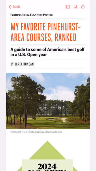 Golf Digest Magazine Screenshot 3 - AppWisp.com