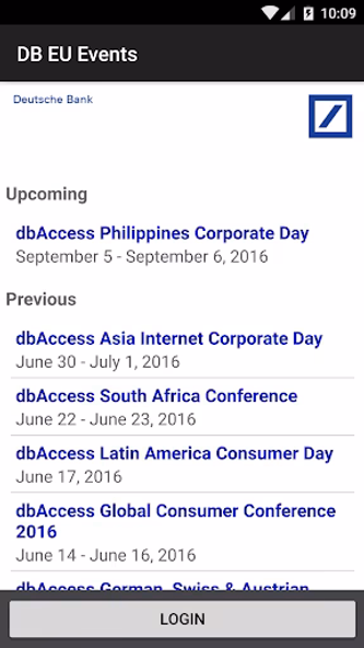Deutsche Bank Events Europe Screenshot 1 - AppWisp.com Deutsche Bank Events Europe Screenshot 1 - AppWisp.com
