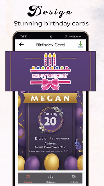 Invitation Card Maker & Ecards Screenshot 4 - AppWisp.com Invitation Card Maker & Ecards Screenshot 4 - AppWisp.com