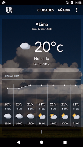 Peru weather Screenshot 1 - AppWisp.com Peru weather Screenshot 1 - AppWisp.com