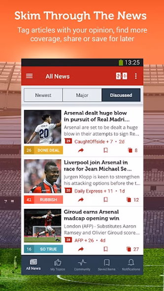 Gunners News Screenshot 3 - AppWisp.com Gunners News Screenshot 3 - AppWisp.com