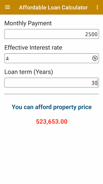 Housing Loan Calculator Screenshot 3 - AppWisp.com Housing Loan Calculator Screenshot 3 - AppWisp.com