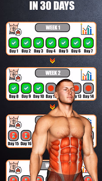 Six Pack in 30 Days Screenshot 2 - AppWisp.com Six Pack in 30 Days Screenshot 2 - AppWisp.com