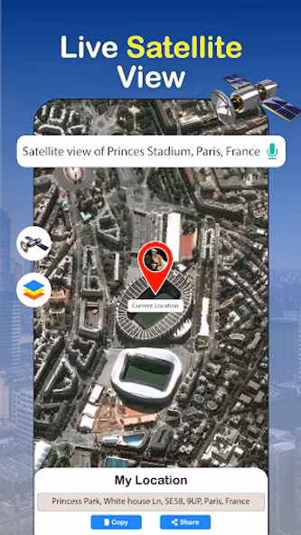 GPS Navigation Earth Map View Screenshot 2 - AppWisp.com GPS Navigation Earth Map View Screenshot 2 - AppWisp.com