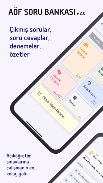 AÖF Soru Bankası Screenshot 1 - AppWisp.com AÖF Soru Bankası Screenshot 1 - AppWisp.com