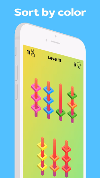 Hoop Sort: Stack and Fill 3D Screenshot 1 - AppWisp.com Hoop Sort: Stack and Fill 3D Screenshot 1 - AppWisp.com