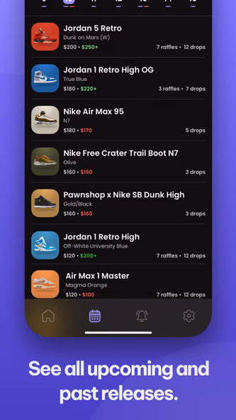 SwiftSole - Sneaker Releases Screenshot 4 - AppWisp.com SwiftSole - Sneaker Releases Screenshot 4 - AppWisp.com