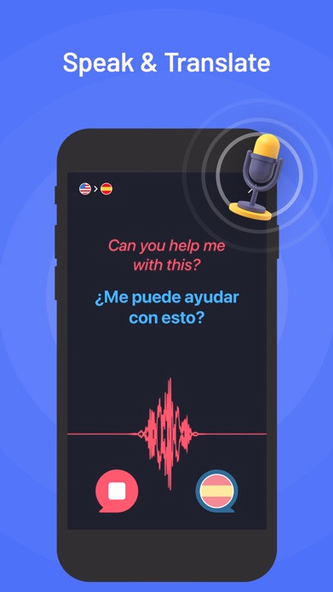 Translator X: Text Voice Photo Screenshot 4 - AppWisp.com