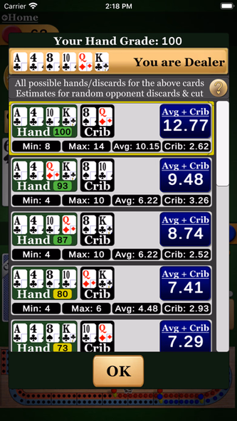 Cribbage Pro Screenshot 3 - AppWisp.com Cribbage Pro Screenshot 3 - AppWisp.com