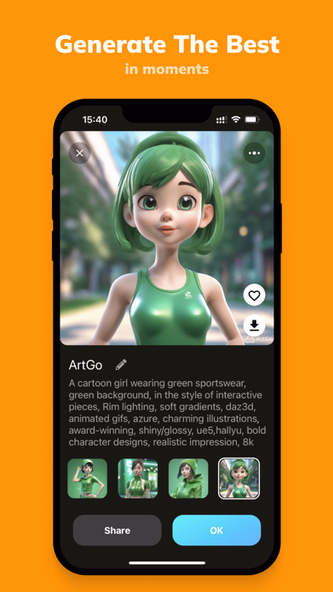 ArtGo - AI Art Generator Screenshot 2 - AppWisp.com ArtGo - AI Art Generator Screenshot 2 - AppWisp.com