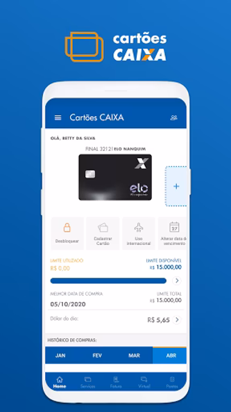 Cartões CAIXA Screenshot 1 - AppWisp.com Cartões CAIXA Screenshot 1 - AppWisp.com
