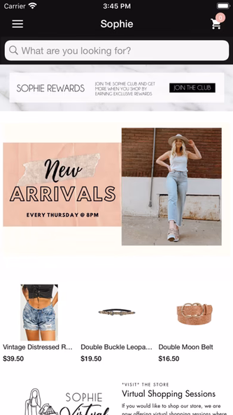 Sophie Boutique Screenshot 1 - AppWisp.com Sophie Boutique Screenshot 1 - AppWisp.com