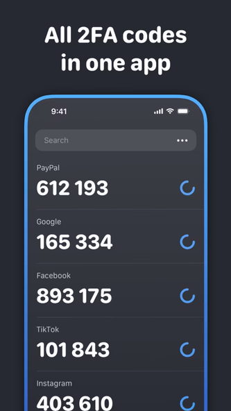 Authenticator App - Two Factor Screenshot 2 - AppWisp.com Authenticator App - Two Factor Screenshot 2 - AppWisp.com
