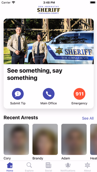 Tuscaloosa County Sheriff Screenshot 1 - AppWisp.com Tuscaloosa County Sheriff Screenshot 1 - AppWisp.com