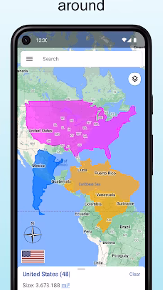 TrueWorld Maps: Country Facts Screenshot 1 - AppWisp.com TrueWorld Maps: Country Facts Screenshot 1 - AppWisp.com