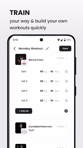 MyCoach: Gym Workouts Planner Screenshot 1 - AppWisp.com MyCoach: Gym Workouts Planner Screenshot 1 - AppWisp.com