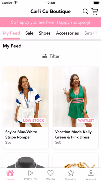 Carli Co Boutique Screenshot 2 - AppWisp.com Carli Co Boutique Screenshot 2 - AppWisp.com