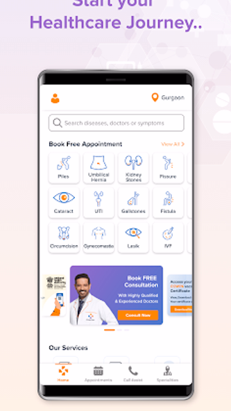 Pristyn Care- Healthcare App Screenshot 2 - AppWisp.com Pristyn Care- Healthcare App Screenshot 2 - AppWisp.com