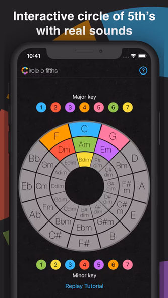 Circle o Fifths: Music Theory Screenshot 1 - AppWisp.com Circle o Fifths: Music Theory Screenshot 1 - AppWisp.com