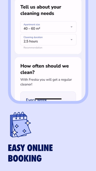 Freska — Home cleaning Screenshot 2 - AppWisp.com Freska — Home cleaning Screenshot 2 - AppWisp.com